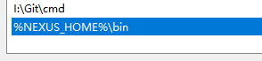 PATH 中追加 %NEXUS_HOME%\bin