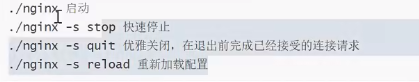 nginx 启停命令